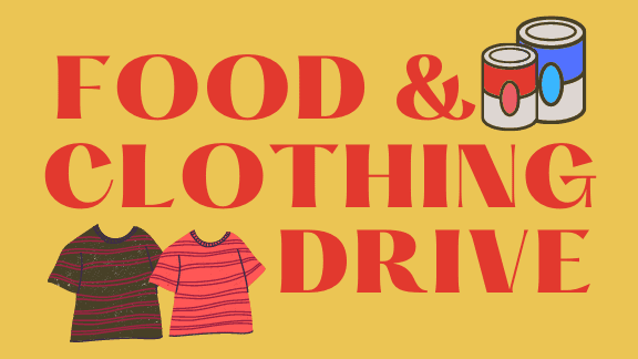 eblast Sept food and clothing drive